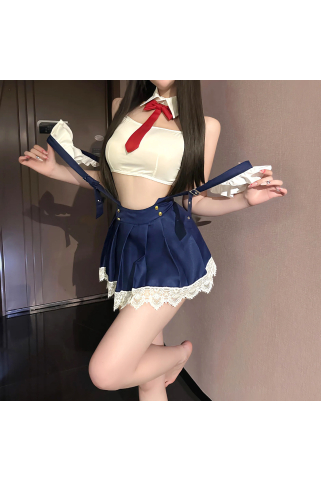 JKコスプレ清純×過激な放課後の誘惑 JK風サスペンダースカートコスプレ
