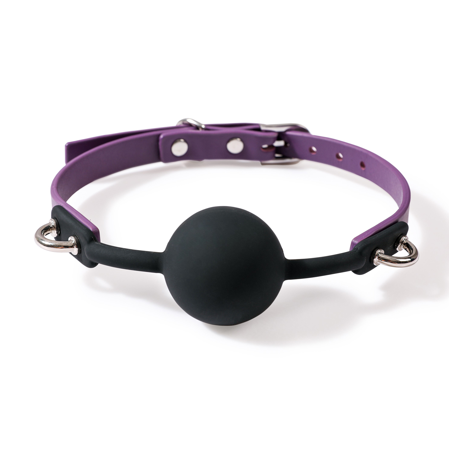 口内トレーニング ゴージャス紫色口責めボールギャグ BDSM口内具 口内スティム