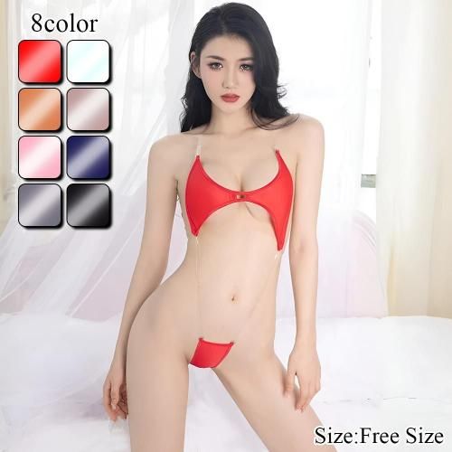 アイスシルクの滑らかさが触れる指を加速させるテディ 性欲 エロ下着