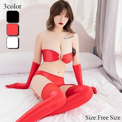 肌を露わにしたハードでセクシーなガーターランジェリー セクシー下着ランジェリー