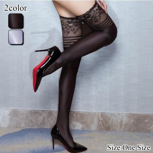 シリコンストッパー付きニーハイストッキング 激安 セクシーランジェリー通販