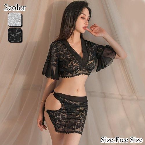ボディラインがセクシーなクロップドトップスルームウェア エロ 下着セクシーランジェリー