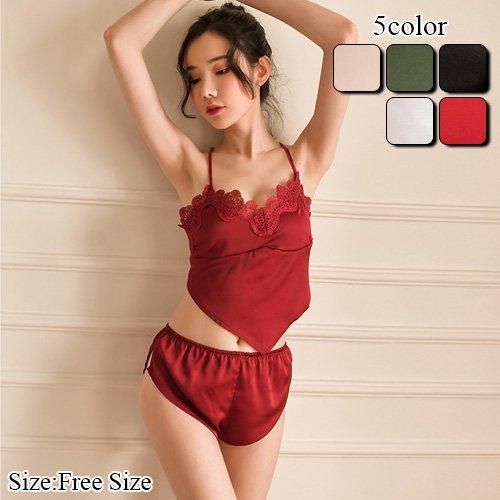 サテンの上品な光沢感がワンランク上の大人な女性を演出するルームウェア 日本最大級のセクシーランジェリー通販ショップ