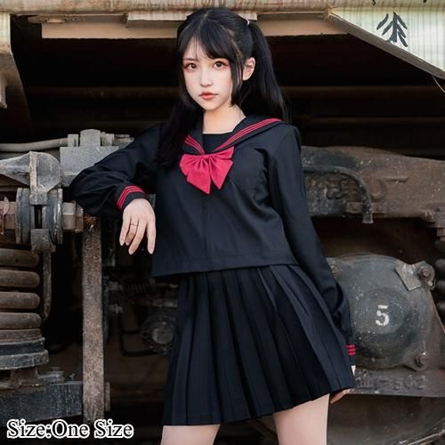 女子高生コスプレ 清純な雰囲気を漂わせるセーラー服風コスプレ エロティックなレディース下着