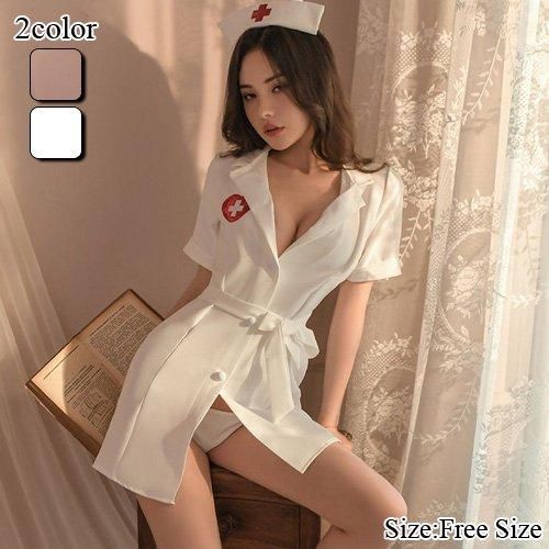 清楚なイメージを払拭しそうなナース風コスプレ セクシー コスチューム通販